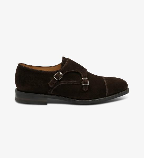 Loake CANNON SUEDE DARK BROWN